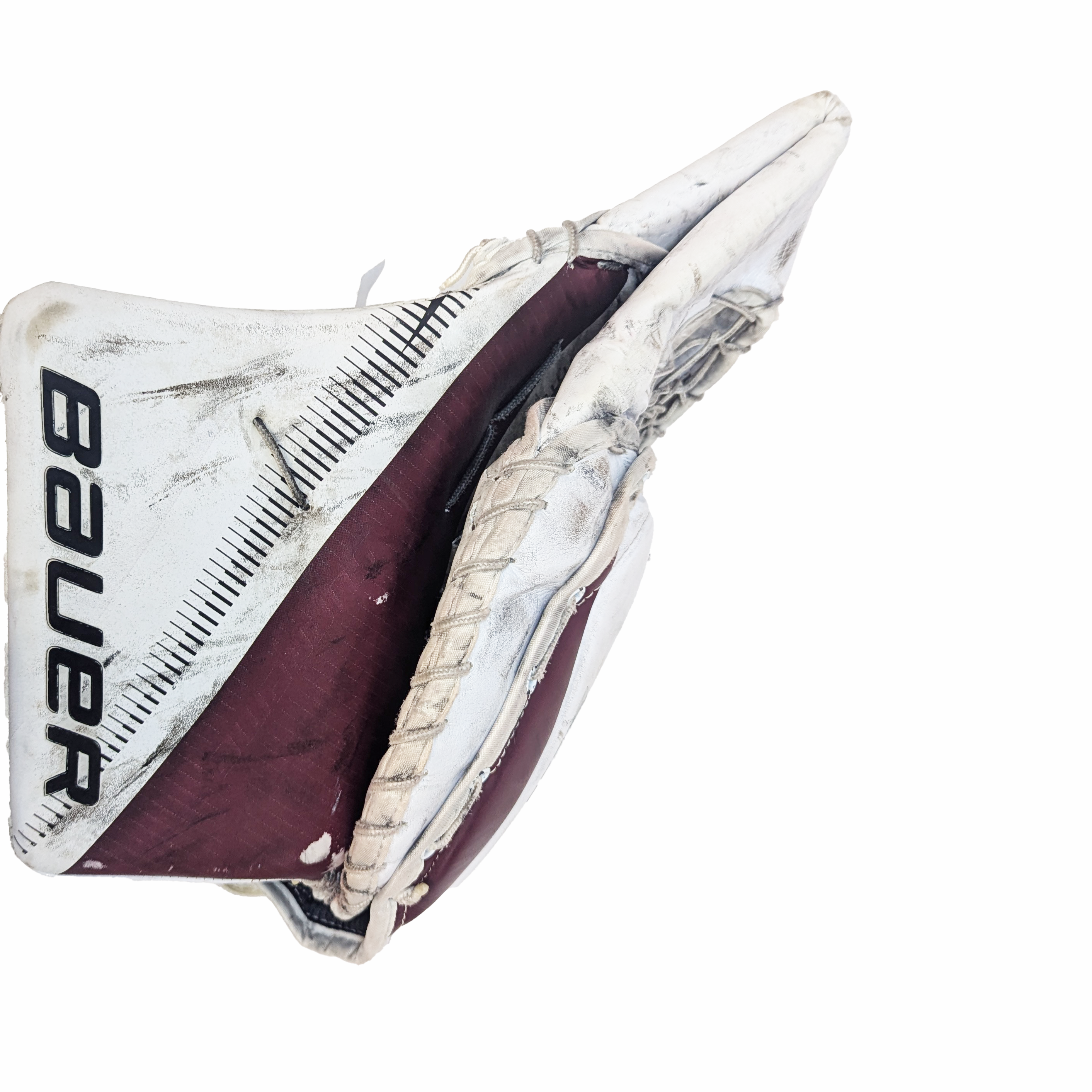 Bauer Supreme 2S Pro - Jambières de gardien de but Pro Stock d'occasion (blanc/marron)